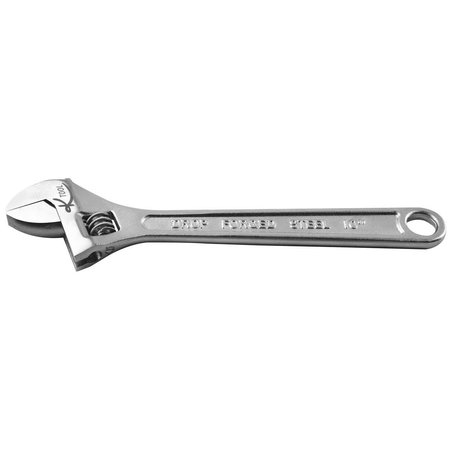 K-TOOL INTERNATIONAL Wrench, Adjustable, 10", Finish: Chrome plated KTI-48010